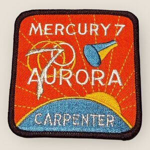 Mercury 7 Aurora Carpenter Space Mission Embroidered Sew-On Patch Collectible
